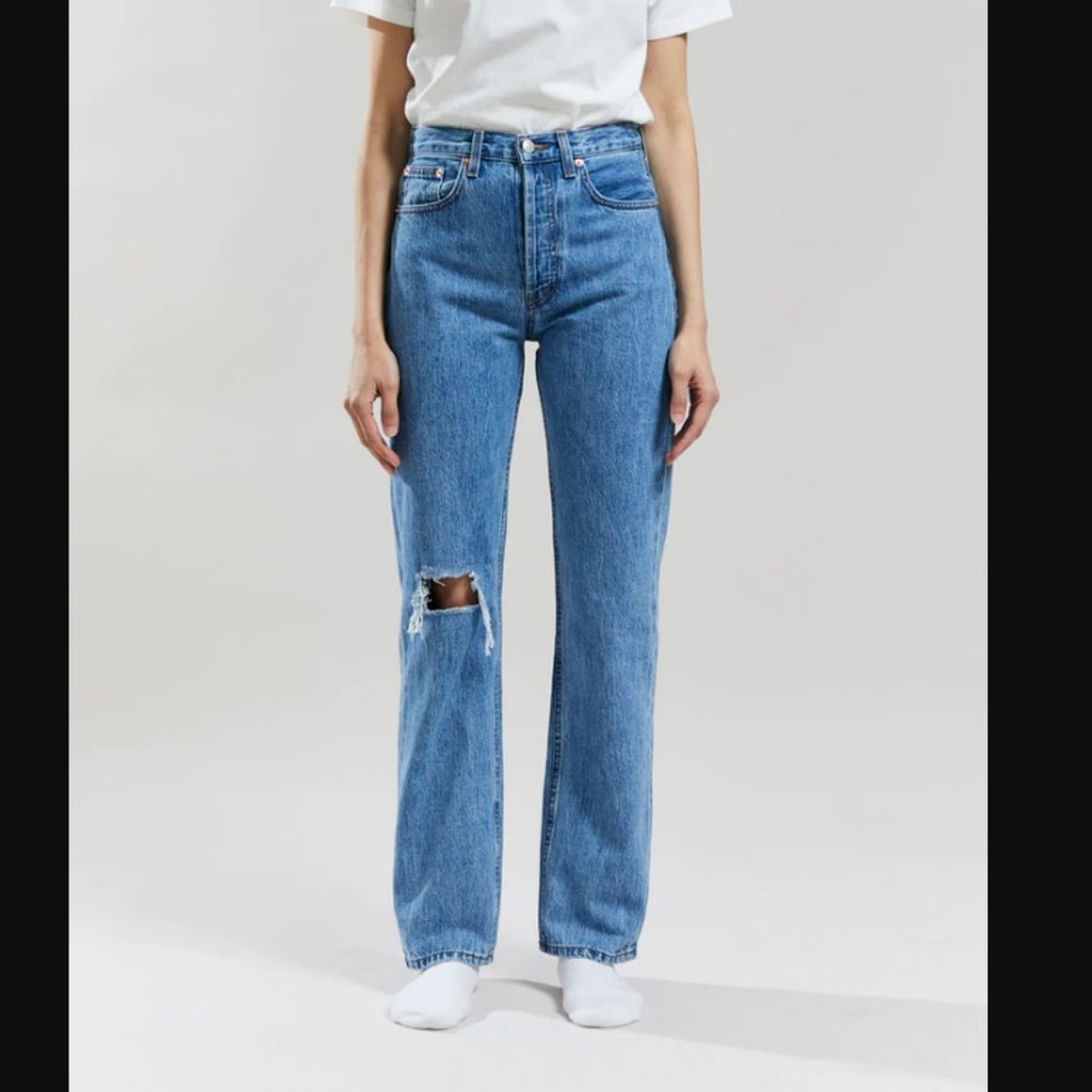 FREE SHIP🚛Still Here WORN-IN CHILDHOOD Jeans in CLASSIC BLUE